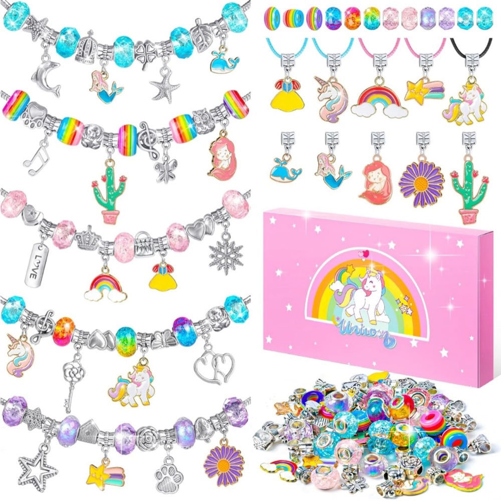 COPY - Jewelry Making Kit Supplies Beads, Unicorn Mermaid Princess Crafts